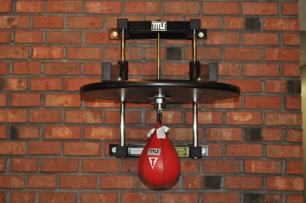 The ever intimidating speed bag.
