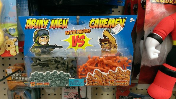 This item not only gives children the opportunity to finally settle the who-wins argument that’s been on all of our minds since the stone age, but it’s also educational – for instance, did you know that all cavemen were born with Cheeto-toned skin? Who knew they even had Cheetos back then! And isn’t it about time they came out with a pecan pie flavored option already?