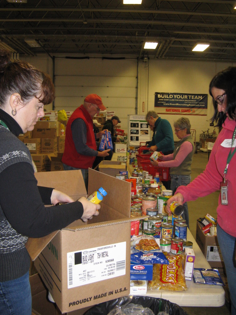 We were going to throw the Capital Region Food Program a surprise party for its 40th birthday this month, but it turns out it’s not really a tangible entity. It is, however, entering its busiest stretch of the year with its annual Holiday Food Basket program, which has donated more than 2,800 tons of food. A small percentage of those tons is being packed above by diligent volunteers. For more information, visit capitalregionfoodprogram.org.