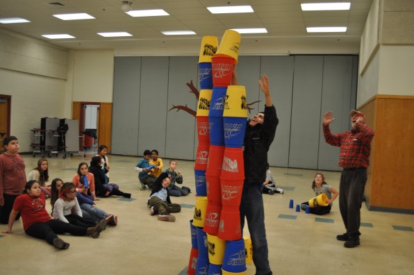 Cup stacking sensei Jim Kinhan’s reaction tells you all you need to know about what he felt the odds of success were with this Jonathan Rivera maneuver.