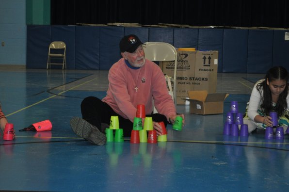 Jim Kinhan has been stacking cups since before cup stacking was cool.