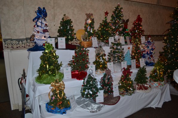 The collection of miniature trees.