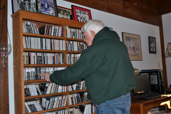 Think that’s a lot of CDs? Not even close. That’s just a small sampling of Frank Wilner’s collection that is approaching 1,200.