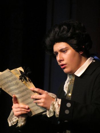 Eli Frydman was so good in Concord High School’s production of Amadeus, we can’t tell if that’s his real hair or if he’s wearing a wig.