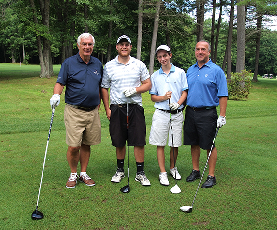 Winners of the 2014 Funds for Education Golf Tournament presented by the Greater Concord Chamber of Commerce: Mark Coen, Matt Levins, Jackson Bouley and Jim Bouley. We’ve been told one of them is the mayor of Concord. We’ll let you guess, but we’re going with the one second from the right, because we’re pretty sure we’ve heard the name Mayor Bouley around town a few times. The tournament was held Aug. 6 at Beaver Meadow Golf Course, with 29 teams and 116 players participating. The foursome above won first place, with second place going to Joe Kasper, Derek Pabst, Andy Tabor and Dave Pabst and third place going to Brian Hoffman, John Holm, Bob Bowers and Sean Bradley. Other winners included Bridget Overson (putting contest, ladies), Ron Snow (putting contest, men), Kristine Girard (longest drive, ladies), Rich Lambert (longest drive, men), Joe Kasper (straightest drive) and Carlton Braley (closest to the trap.)