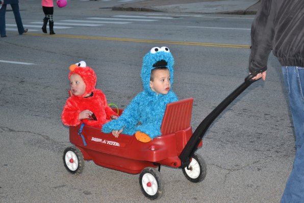 Seamus and Quentin Frew were Elmo and the Cookie Monster during last year’s Halloween Howl. You’ll just have to go this year to see what characters will be roaming North Main Street.