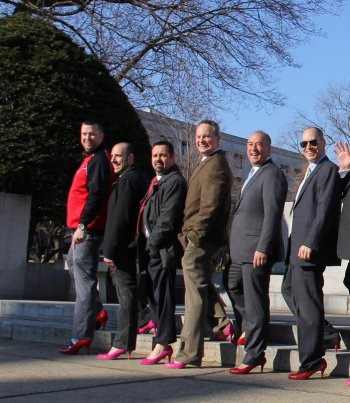 Yup, that’s Keith, rocking high heels with an esteemed group that includes City Manager Tom Aspell (we never even put him in heels in our city briefly introductions!) and Mayor Jim Bouley.