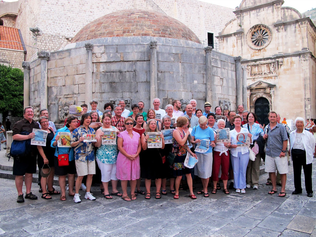 Members of the Concord Chorale took the Insider – actually, a bunch of Insiders – with them on a trip to Croatia. New world record for most Insiders in one photo! This is the photo we made reference to in last week’s story on the Chorale. Send your travel pictures with the Insider – as many copies as you choose – to news@theconcordinsider.com.