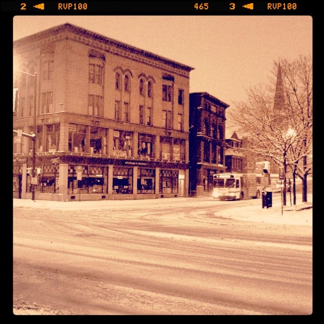 Given the recent turn of events with the Complete Streets project, we figured what better time to highlight our downtown in nostalgic sepia tones. In other news, the snowfall depicted above would have gridlocked Atlanta for at least two days. Thanks to Instagram user @scandinavianbrother for the shot.
