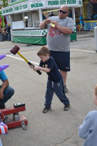 Let Caden LaClair show you how to swing a sledgehammer.