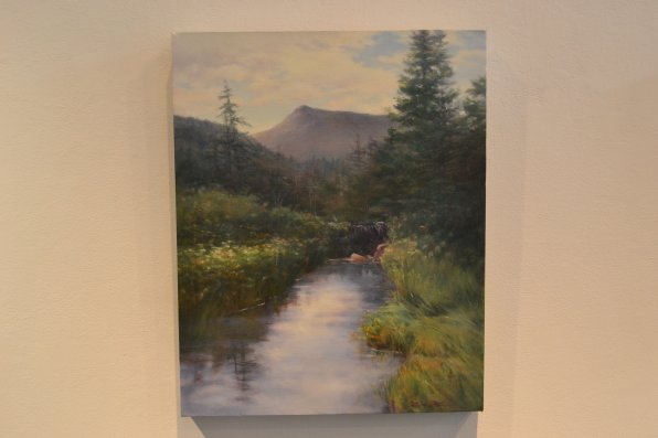 Beaver Dam on Trail to Zealand (oil).