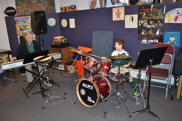 The music school, just drumming up some students.