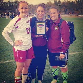 Seniors from the conference champ women’s soccer team, by @ckpell14