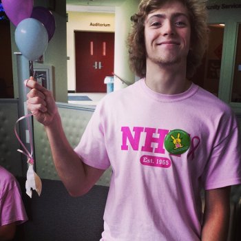 From @misoucy96, a picture from the NHTI breast cancer awareness fair.