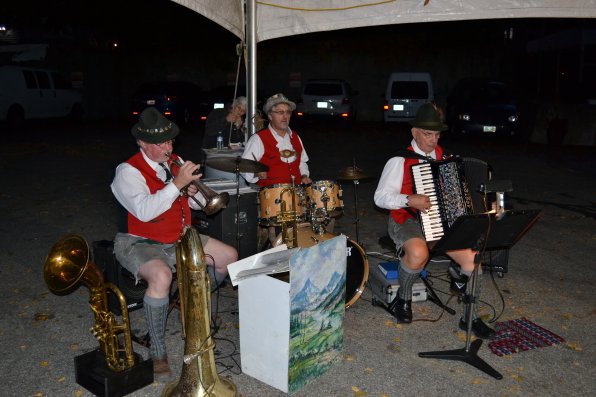 The Ed Chenoweth Alpiner Band kept Thursday’s Concord Food Co-op’s annual Oktoberfest celebration going all evening with a mix of horns, drums, an accordion and one festive painting.