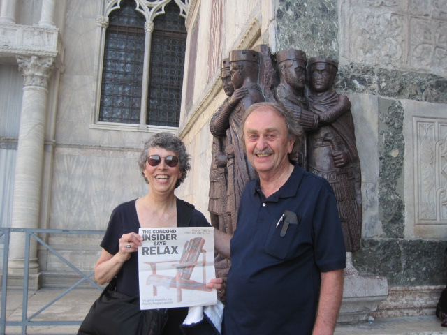 Inside readers Patty and David Fesette took the Insider to Venice, Italy as part of their Mediterranean cruise. 