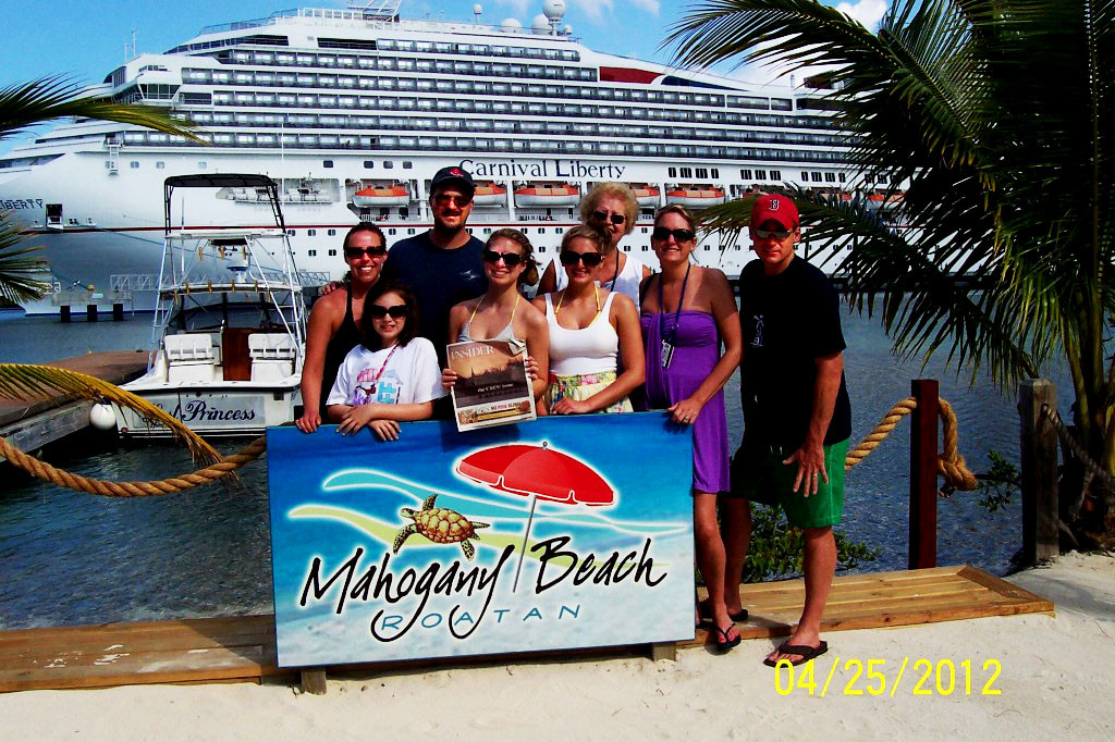 Our ad wizard, Sherri Cote, went on a Carnival cruise to Honduras, and she brought the Insider along with her! Here she is with family and friends. Back row: (from left) Michelle Caron, Daryl Caron, Dot Desrosiers, Front row: (from left) Olivia Caron, Devan Bickford, Madison Cote, Sherri Cote, Jerry Cote. Send your travel pictures to news@theconcordinsider.com.
