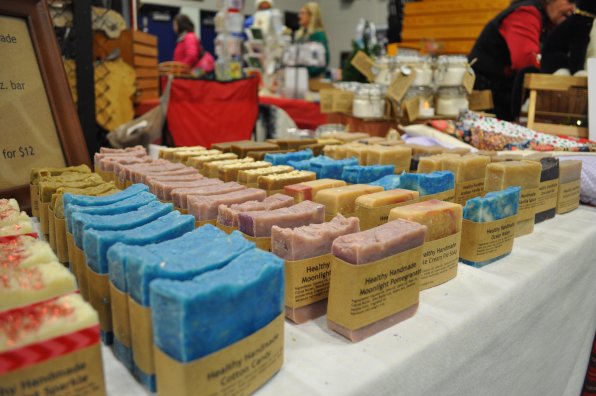 Colorful soaps from Healthy Handmade.