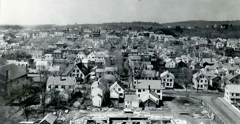 Here’s a shot from the turn of the century of where the Legislative Office Building now stands.
