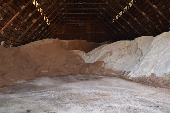 This picture doesn’t give this pile of salt the credit it deserves. Trust us, it’s massive.