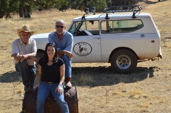 That’s Russ Rayburn, Jana Brown and Perry King just hanging out on King’s California ranch.