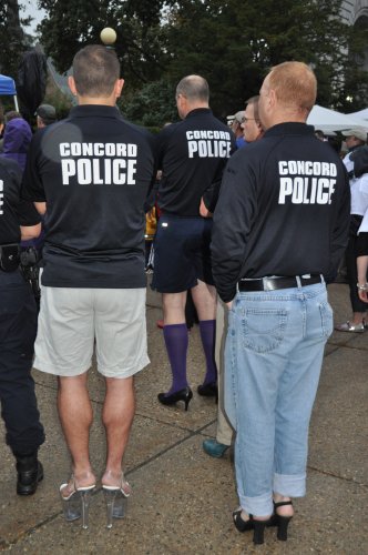 Our personal favorites included the seven-inch heels donned by Concord Police officer Dan Dexter.