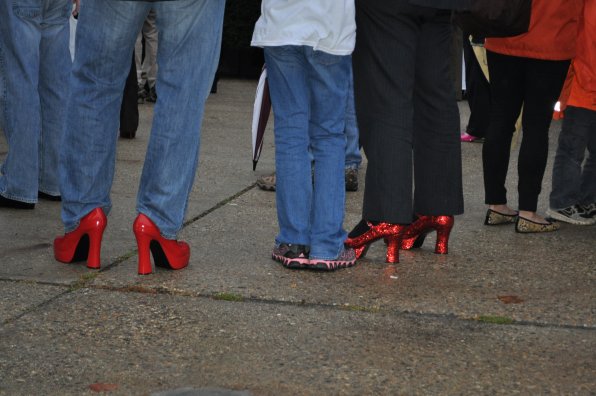 Red heels.