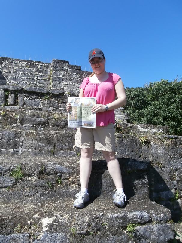 Monitor Community News Editor Noelle Stokes climbed the Altun Ha Mayan ruins in Belize during a cruise on the Carnival Conquest in January. Wait, they have ruins on cruise ships now? Sweet!