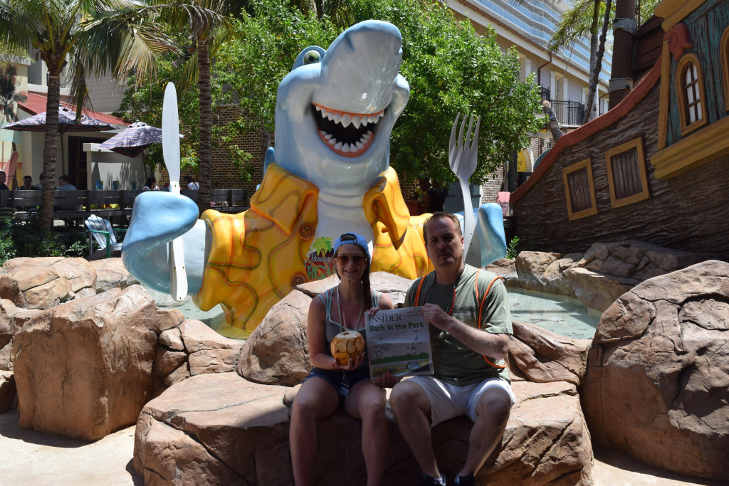 Dinner is served, and apparently it’s ‘Monitor’ maintenance wizard Earl Smith and his daughter, Taylor, who stopped off with the Insider in Jamaica this spring. Should we tell them there’s a rather hungry looking creature with cutlery behind them? Nah, we don’t want to interrupt vacation.