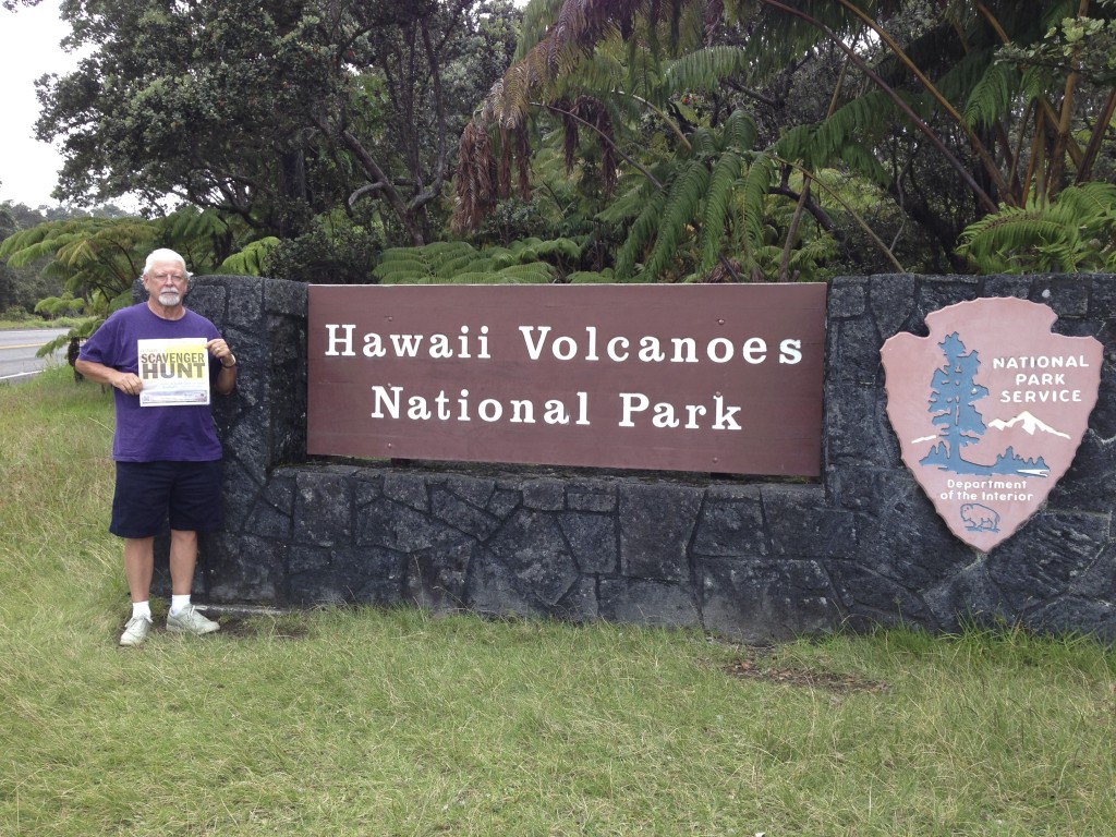 It appears as if Bill Jewell took a wrong turn doing our last scavenger hunt and wound up in Hawaii. Sorry, Bill, we’ll try to be more clear with the clues! But we hope you had fun anyway! We can’t stop using exclamation points! I pulled the lever on the machine but the Clark bar didn’t come out!