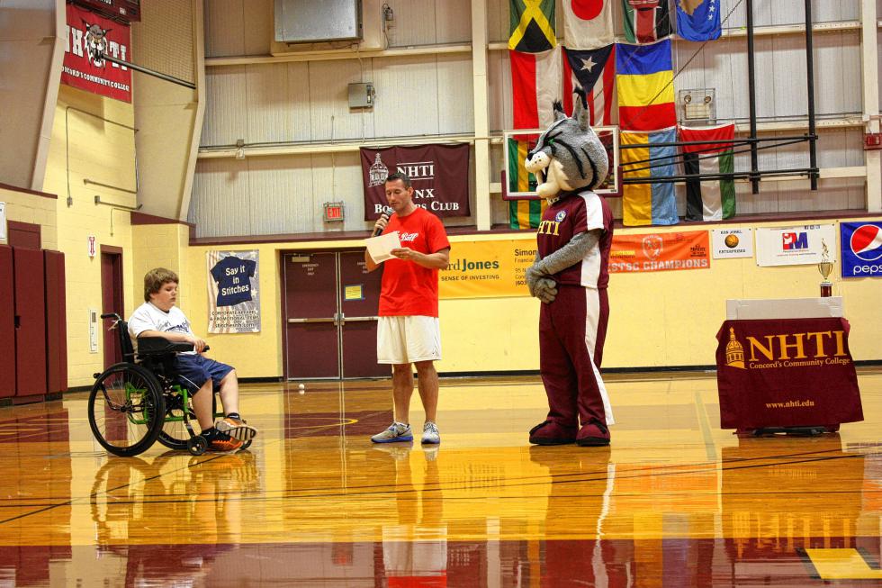 Seth Peake is honored between games at the tournament. (JON BODELL / Insider staff) - 
