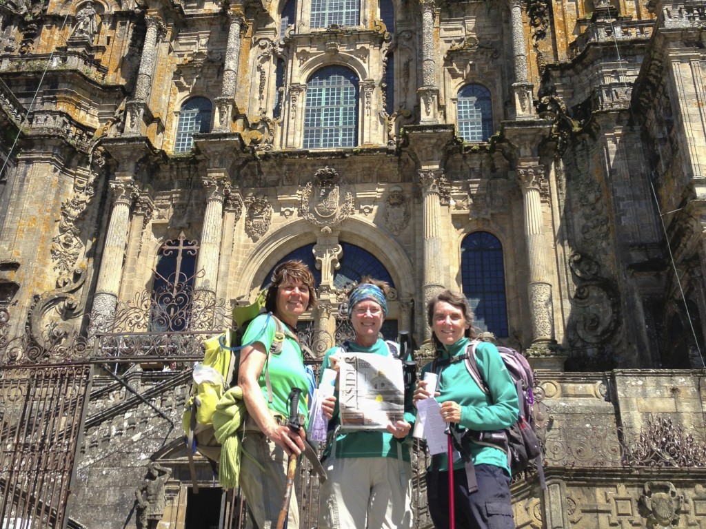 Insider reader (and sometime globetrotter) Susan Korjagin and friends completed a 500-mile walk across northern Spain on an ancient pilgrimage trail called the Camino de Santiago (also known as the Way of Saint James). We wonder: at which mile marker did “I’m Gonna Be (500 Miles)” by the Proclaimers get stuck in their heads? Here are (left to right) Constance Manchester-Bonenfant, Korjagin and Claire Roberge with the Insider in front of the cathedral in the city of Santiago De Compostela. If you take the Insider with you on a trip, send a picture to news@theconcordinsider.com. Thanks!