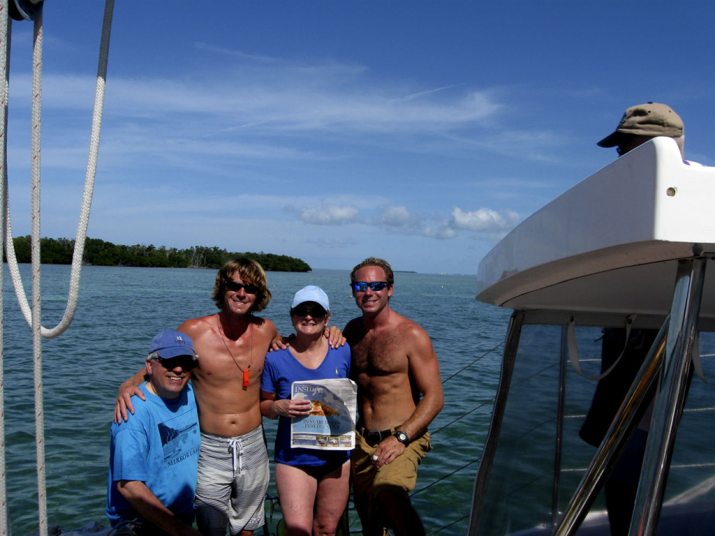 Norma Milne and Val Zanchuk took the Insider with them to Key West, Fla. Here they are with the crew of the Pelican, a vessel owned by “good ole Concord boy” Sean Rowley. From left: Zanchuk, mate Matt, Milne and Captain Ryan. Looks like a wonderful time! Send us your travel photos at news@theconcordinsider.com.