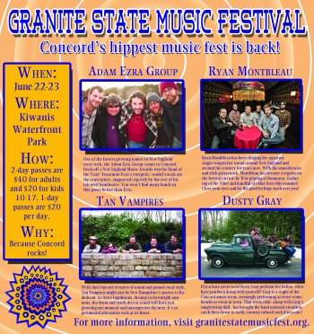 The headliners and details of the Granite State Music Festival. Right-click and open in new tab to view hi-res.