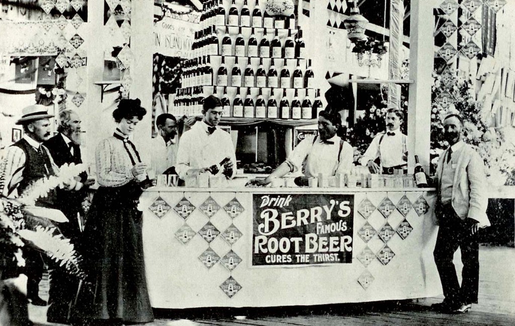 Reader Earl Burroughs sent us this picture from the 1905 Concord Fair. These dapper dames and gents are sipping on Concord product Berry’s Root Beer (It cures the thirst!). Just the thing to wash down a heaping helping of Dr. Graham’s crackers. Thanks for the great picture, Earl!