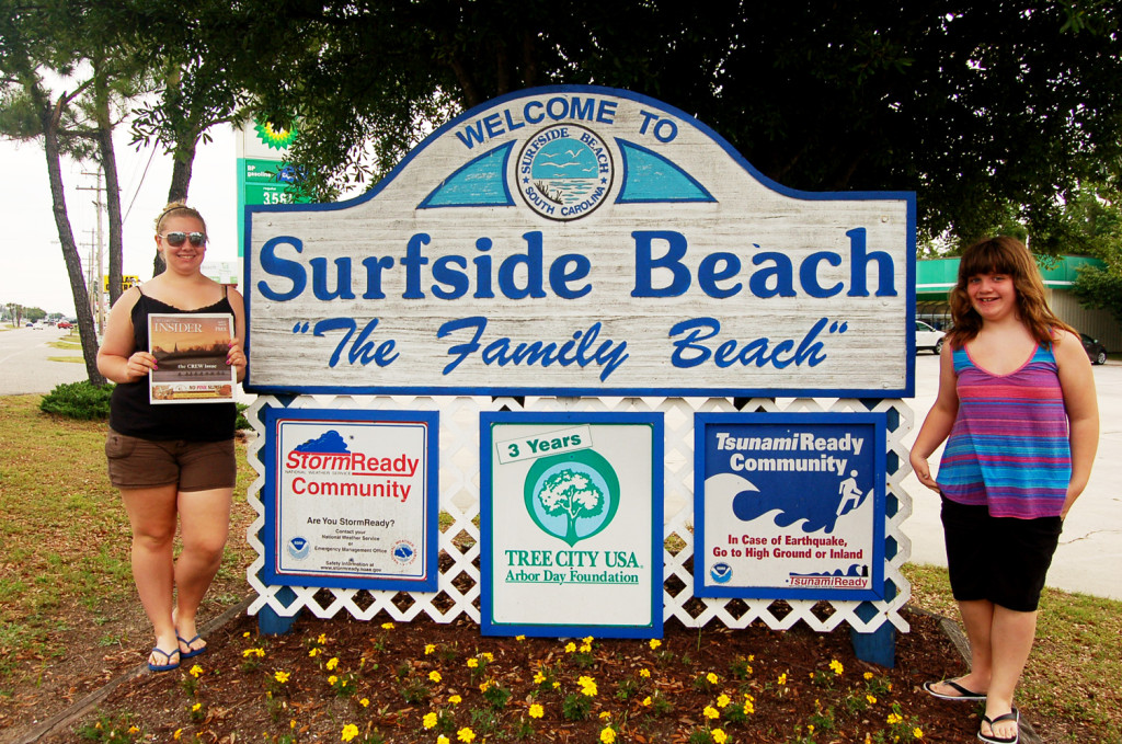 The Guimont family recently took the Insider with them to Myrtle Beach, S.C. Pictured are Claire Guimont (left) and Renee Guimont. Send your travel pictures with the Insider to news@theconcordinsider.com and we may run them in an upcoming issue.