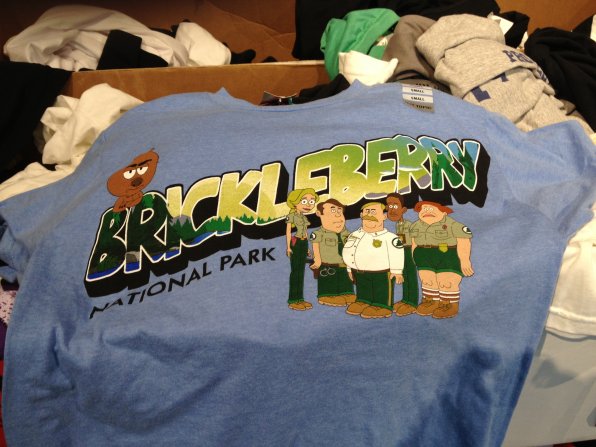 Remember the ill-fated Comedy Central show Brickleberry? Neither do we. Yet, this t-shirt exists.