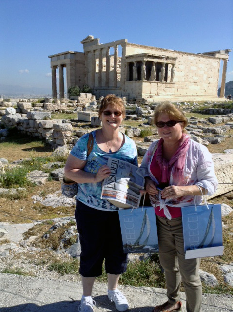 Laurie Mower of Concord traveled to Greece with the Insider to meet Nancy Steen of Hillsboro, currently teaching in Abu Dhabi, UAE for spring break. Thankfully, all of the fine writing in the Insider wasn’t Greek to them! If you have a travel photo with the Insider, send it to us at news@theconcordinsider.com.