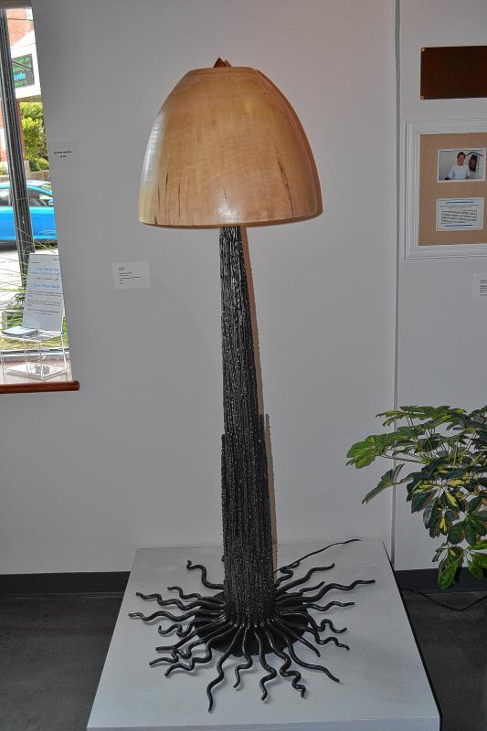 Tree Trunk Floor Lamp, Peter Bloch and David Little. (TIM GOODWIN / Insider staff) - 

