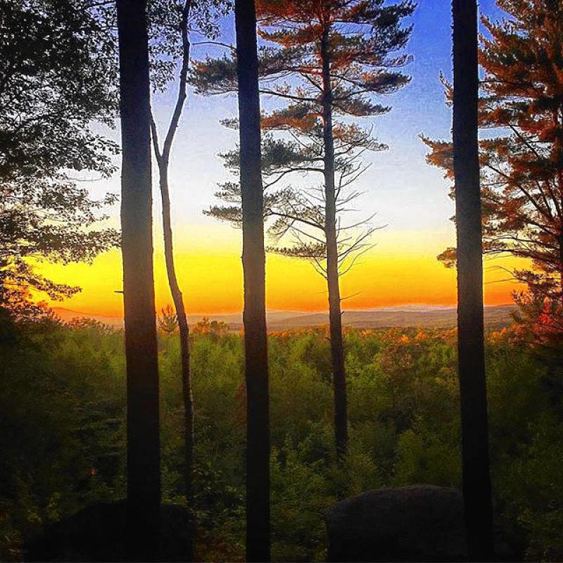 Since we’re not athletic or motivated enough to hike a distance that would provide a view like this, we decided to take one from Instagram user mr_puppet_edenwald to show what it might look like if you actually make it farther than 100 feet past the trail head. This colorful sunset just so happens to be seen from Oak Hill, although we’re pretty sure other people on other trails at the exact same time probably got a view of it as well. (Courtesy photo) - 

