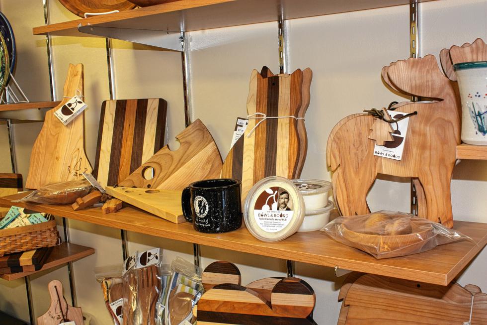 Check out these cool cutting boards from New Hampshire Bowl & Board in Concord. (JON BODELL / Insider staff) - 
