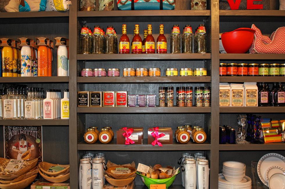 Fifty Home sells everything from spices to lotions to water bottles. (JON BODELL / Insider staff) - 
