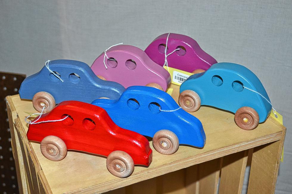 Those look like some pretty slick wooden cars. (TIM GOODWIN / Insider staff) - 
