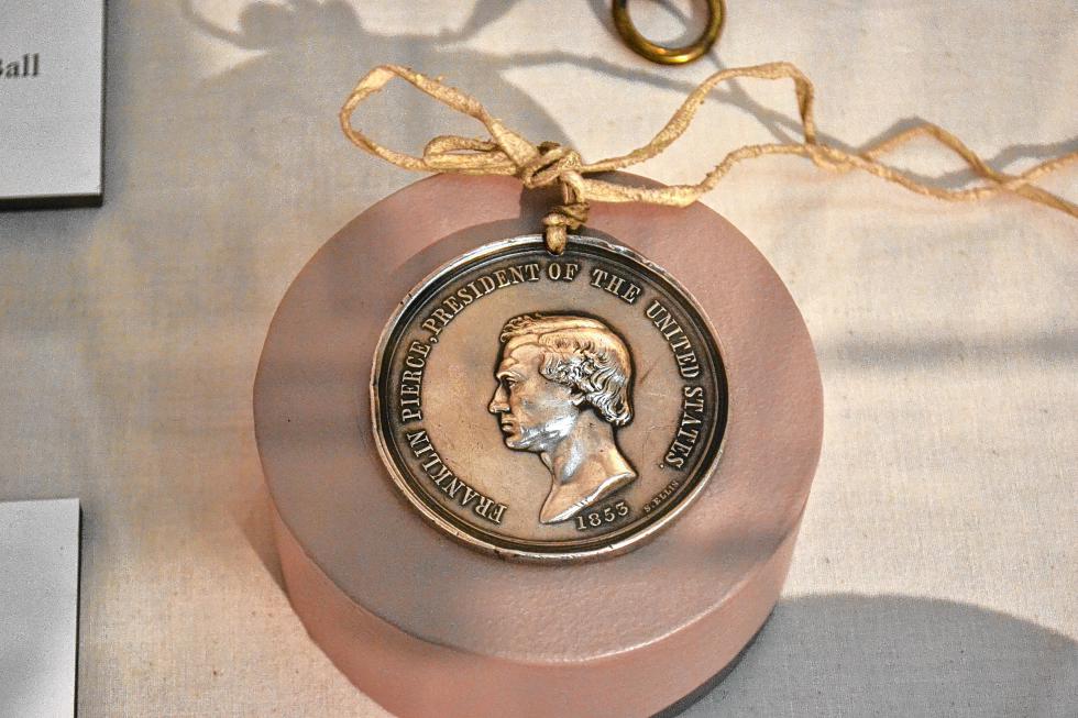 Franklin Pierce medal. (TIM GOODWIN / Insider staff) - 