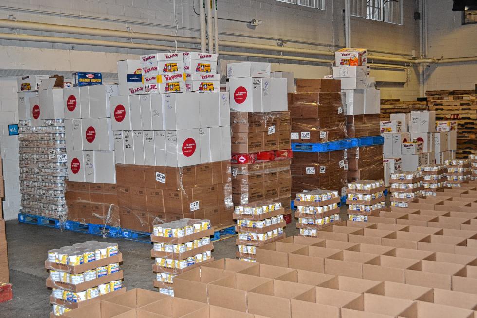 Boxes and food. (TIM GOODWIN / Insider staff) - 
