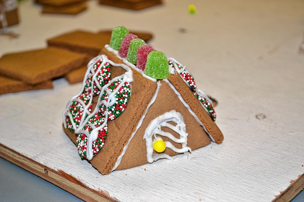 You’ve can’t make a gingerbread village without a place to nap. (TIM GOODWIN / Insider staff) - 
