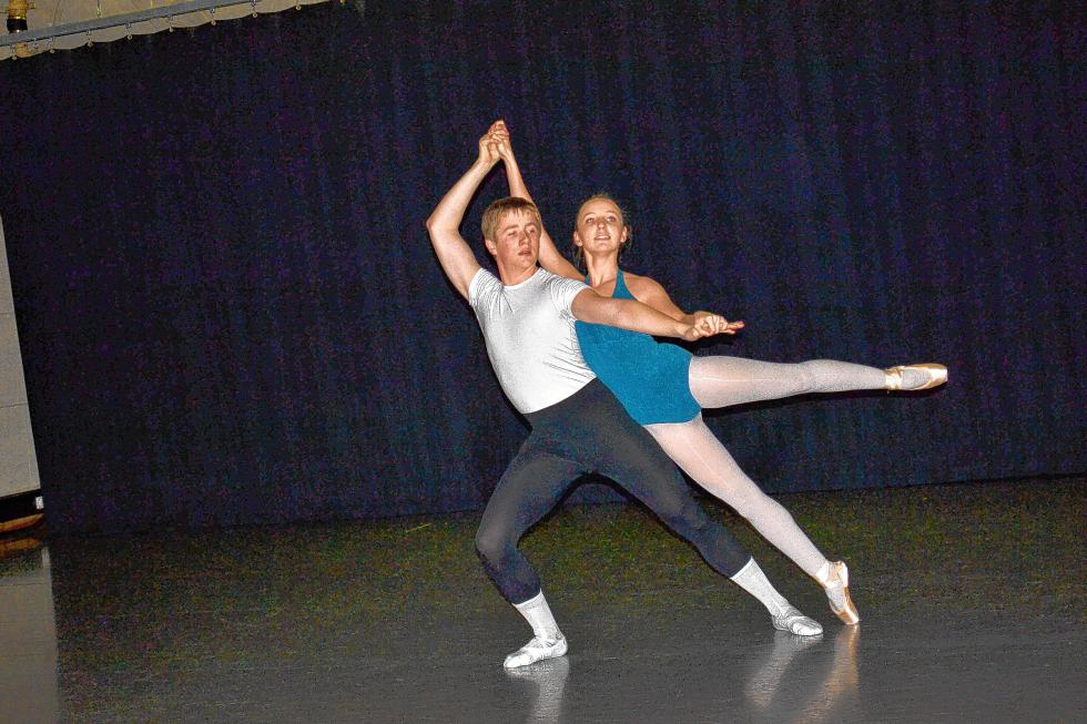 Concord’s Andy Dienes will partner with Eliza Davenport in the St. Paul’s School Ballet Company’s performance of “The Nutcracker” during a dance called Arabian. There will be three performances this weekend, all free and open to the public. (TIM GOODWIN / Insider staff) - 
