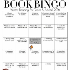 Head on over to the library and pick up your Book Bingo card
