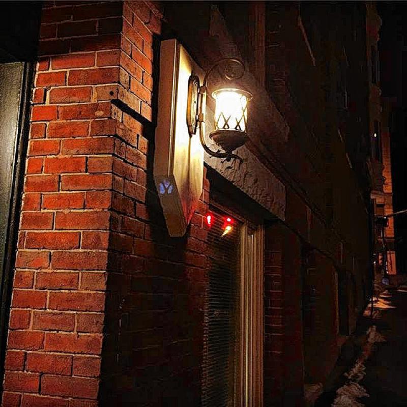This scene, of a lone light shining outside of a building entrance on an otherwise dark side street captured by Instagram user @nmcshinsky89 reminds us of the opening scene to the movie we plan to write one day about the underground world of Concord gaming. But really we only have the opening scene don’t expect it to be showing at Red River any time soon. - 