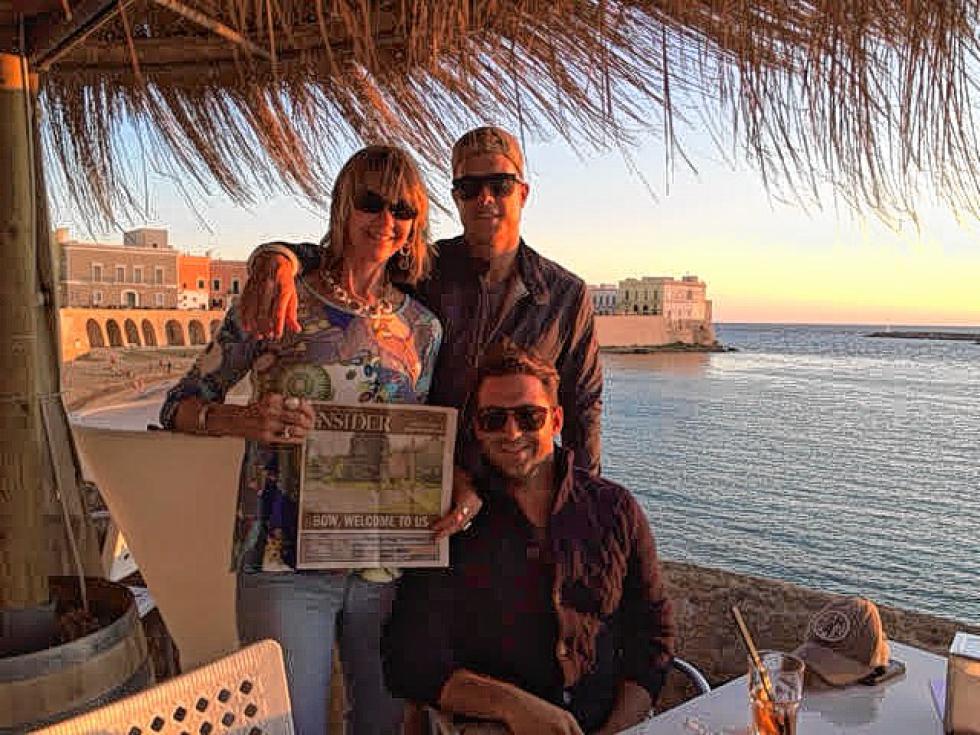 Pam Peterson, along with her son Brandon and his partner Roberto, spent some time soaking in the beautiful sights in Gallipoli, Italy, this fall. We sure do wish people would bring us on these fun trips instead of the paper, but that works too. Send your pics with the ‘Insider’ to news@theconcordinsider.com. (Courtesy photo) - 